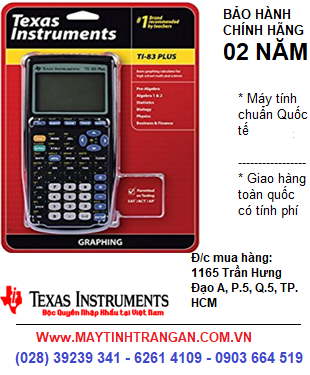TI-83 PLUS, Máy tính khoa học lập trình Vẽ đồ thị Texas Instruments Ti-83 Plus (MẪU CŨ - HẾT HÀNG)